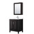 Wyndham Daria 30 Inch Single Bathroom Vanity in Dark Espresso, White Quartz Countertop, Undermount Square Sink (1-Hole), Polished Chrome Trim, Medicine Cabinet - WCV252530SDEWQUNSMED Wyndham Daria 30 Inch Single Bathroom Vanity in Dark Espresso, White Quartz Countertop, Undermount Square Sink (1-Hole), Polished Chrome Trim, Medicine Cabinet - WCV252530SDEWQUNSMED