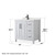Wyndham Daria 36 Inch Single Bathroom Vanity in White, Giotto Quartz Countertop, Undermount Square Sink (1-Hole), Matte Black Trim, 24 Inch Mirror - WCV252536SWBGTUNSM24 Wyndham Daria 36 Inch Single Bathroom Vanity in White, Giotto Quartz Countertop, Undermount Square Sink (1-Hole), Matte Black Trim, 24 Inch Mirror - WCV252536SWBGTUNSM24