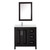 Wyndham Daria 36 Inch Single Bathroom Vanity in Dark Espresso, Giotto Quartz Countertop, Undermount Square Sink (1-Hole), Polished Chrome Trim, Medicine Cabinet - WCV252536SDEGTUNSMED Wyndham Daria 36 Inch Single Bathroom Vanity in Dark Espresso, Giotto Quartz Countertop, Undermount Square Sink (1-Hole), Polished Chrome Trim, Medicine Cabinet - WCV252536SDEGTUNSMED