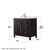Wyndham Daria 36 Inch Single Bathroom Vanity in Dark Espresso, Giotto Quartz Countertop, Undermount Square Sink (1-Hole), Polished Chrome Trim, Medicine Cabinet - WCV252536SDEGTUNSMED Wyndham Daria 36 Inch Single Bathroom Vanity in Dark Espresso, Giotto Quartz Countertop, Undermount Square Sink (1-Hole), Polished Chrome Trim, Medicine Cabinet - WCV252536SDEGTUNSMED