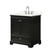 Wyndham Deborah 30 Inch Single Bathroom Vanity in Dark Espresso, Giotto Quartz Countertop, Undermount Square Sink (3-Hole), Polished Chrome Trim - WCS202030SDEGTUS3MXX