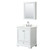 Wyndham Deborah 30 Inch Single Bathroom Vanity in White, Giotto Quartz Countertop, Undermount Square Sink (3-Hole), Polished Chrome Trim, Medicine Cabinet - WCS202030SWHGTUS3MED Wyndham Deborah 30 Inch Single Bathroom Vanity in White, Giotto Quartz Countertop, Undermount Square Sink (3-Hole), Polished Chrome Trim, Medicine Cabinet - WCS202030SWHGTUS3MED
