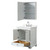 Wyndham Deborah 30 Inch Single Bathroom Vanity in White, White Quartz Countertop, Undermount Square Sink (3-Hole), Polished Chrome Trim, Medicine Cabinet - WCS202030SWHWQUS3MED Wyndham Deborah 30 Inch Single Bathroom Vanity in White, White Quartz Countertop, Undermount Square Sink (3-Hole), Polished Chrome Trim, Medicine Cabinet - WCS202030SWHWQUS3MED