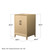 Wyndham Janna 24 Inch Single Bathroom Vanity in White Oak, No Countertop, No Sink, Matte Black Trim - WCH757524SHBCXSXXMXX