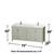 Wyndham Sheffield 72 Inch Double Bathroom Vanity in Light Green, Giotto Quartz Countertop, Undermount Square Sinks (1-Hole), Brushed Nickel Trim - WCS141472DLGGTUNSMXX
