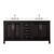 Wyndham Daria 72 Inch Double Bathroom Vanity in Dark Espresso, White Quartz Countertop, Undermount Square Sinks (3-Hole), Polished Chrome Trim - WCV252572DDEWQUS3MXX