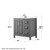 Wyndham Daria 36 Inch Single Bathroom Vanity in Dark Gray, White Cultured Marble Countertop, Undermount Square Sink, Polished Chrome Trim - WCV252536SKGWCUNSMXX