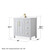 Wyndham Daria 36 Inch Single Bathroom Vanity in White, White Cultured Marble Countertop, Undermount Square Sink, Brushed Gold Trim - WCV252536SWGWCUNSMXX