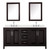 Wyndham Daria 72 Inch Double Bathroom Vanity in Dark Espresso, Giotto Quartz Countertop, Undermount Square Sinks (3-Hole), Polished Chrome Trim, Medicine Cabinets - WCV252572DDEGTUS3MED Wyndham Daria 72 Inch Double Bathroom Vanity in Dark Espresso, Giotto Quartz Countertop, Undermount Square Sinks (3-Hole), Polished Chrome Trim, Medicine Cabinets - WCV252572DDEGTUS3MED
