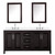 Wyndham Daria 72 Inch Double Bathroom Vanity in Dark Espresso, White Quartz Countertop, Undermount Square Sinks (3-Hole), Polished Chrome Trim, Medicine Cabinets - WCV252572DDEWQUS3MED Wyndham Daria 72 Inch Double Bathroom Vanity in Dark Espresso, White Quartz Countertop, Undermount Square Sinks (3-Hole), Polished Chrome Trim, Medicine Cabinets - WCV252572DDEWQUS3MED