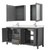 Wyndham Daria 72 Inch Double Bathroom Vanity in Dark Gray, Giotto Quartz Countertop, Undermount Square Sinks (1-Hole), Polished Chrome Trim, Medicine Cabinets - WCV252572DKGGTUNSMED Wyndham Daria 72 Inch Double Bathroom Vanity in Dark Gray, Giotto Quartz Countertop, Undermount Square Sinks (1-Hole), Polished Chrome Trim, Medicine Cabinets - WCV252572DKGGTUNSMED
