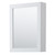 Wyndham Daria 72 Inch Double Bathroom Vanity in White, White Quartz Countertop, Undermount Square Sinks (1-Hole), Brushed Gold Trim, Medicine Cabinets - WCV252572DWGWQUNSMED