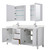 Wyndham Daria 72 Inch Double Bathroom Vanity in White, Giotto Quartz Countertop, Undermount Square Sinks (1-Hole), Polished Chrome Trim, Medicine Cabinets - WCV252572DWHGTUNSMED Wyndham Daria 72 Inch Double Bathroom Vanity in White, Giotto Quartz Countertop, Undermount Square Sinks (1-Hole), Polished Chrome Trim, Medicine Cabinets - WCV252572DWHGTUNSMED