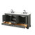 Wyndham Deborah 72 Inch Double Bathroom Vanity in Dark Gray, Giotto Quartz Countertop, Undermount Square Sinks (3-Hole), Matte Black Trim - WCS202072DGBGTUS3MXX