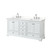 Wyndham Deborah 72 Inch Double Bathroom Vanity in White, White Quartz Countertop, Undermount Square Sinks (3-Hole), Polished Chrome Trim - WCS202072DWHWQUS3MXX Wyndham Deborah 72 Inch Double Bathroom Vanity in White, White Quartz Countertop, Undermount Square Sinks (3-Hole), Polished Chrome Trim - WCS202072DWHWQUS3MXX