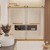 Fine Fixtures Frameless Double Sliding Tub door, Satin Brass - 60" x 66" - SDP60SB