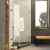 Fine Fixtures Frameless Neo Angle Shower Enclosure - 36" X 36" - Satin Brass - SDJ36SB