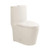 Fine Fixtures Modern One Piece Elongated Toilet- Biscuit (12" Rough-in) - MOTB7BI-O