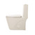 Fine Fixtures Modern One Piece Elongated Toilet- Biscuit (12" Rough-in) - MOTB7BI-O