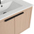Fine Fixtures Kingsford Wall Hung Vanity Cabinet With Sink 30" Wide - White Oak - KI30WO-DO