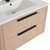 Fine Fixtures Kingsford Wall Hung Vanity Cabinet With Sink 30" Wide - White Oak - KI30WO-DR