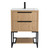 Fine Fixtures Kingsford Vanity Cabinet With Sink and Legs 24" Wide - Bright Oak - KI24BO-DR