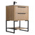 Fine Fixtures Kingsford Vanity Cabinet With Sink and Legs 24" Wide - Bright Oak - KI24BO-DR