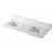 Blossom 72.5" White Quartz Countertop with Ceramic Double Sink - CT5000 7222 02