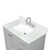 Blossom 36" Carrara Marble Countertop with Sink and Backsplash - CT5 3622 03 C