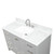 Blossom 48" Carrara Marble Countertop with Sink and Backsplash - CT5 4822 03 C