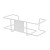 Alpine ALP485-01-WHI Single Box Capacity Wire Wall Mount Glove Dispenser, White