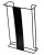 Alpine ALP485-04-BLA Triple Box Wire Wall Mount Glove Dispenser, Black
