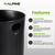 Alpine ALP475-27-L 27 Gallon Rigid Plastic Waterproof Liner with Handles for Steel Trash Can