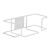 Alpine ALP485-01-WHI-7pk Single Box Capacity Wire Wall Mount Glove Dispenser, White 7 Pack