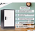 Alpine ADI629-02-B-W-DL 24" H x 15" W Steel Single Tier Storage Locker with Digital Lock, Black and White