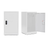 Alpine ADI629-02-WHI-DL 24" H x 15" W Steel Single Tier Storage Locker with Digital Lock, White