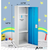 Alpine ADI629-01-BLU-DL 48" H x 15" W Steel Single Tier Storage Locker with Digital Lock, Blue