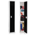 Alpine ADI629-201-BLK-DL 72" H x 12" W Single Tier Steel Storage Locker with Digital Lock, Black