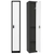 Alpine ADI629-201-B-W-DL 72" H x 12" W Single Tier Steel Storage Locker with Digital Lock, Black and White