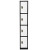 Alpine ADI629-204-B-W Large 4 Door Locker  Black Body With White Doors