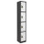 Alpine ADI629-204-B-W Large 4 Door Locker  Black Body With White Doors