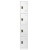 Alpine ADI629-204-WHI 72 in. H x 12 in. W x 12 in. D 4-Compartment Steel Tier Key Lock Storage Locker in White