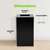 Alpine ALP4450-KIT-BLK-S Square Recycling Bin  29 Gallons - Black Can, Square Opening Lid