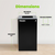 Alpine ALP4450-KIT-BLK-S-TR Square Recycling Bin  29 Gallons - Black Can, Square Opening Lid, for Trash