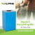 Alpine ALP4450-KIT-BLU-C Square Recycling Bin  29 Gallons - Blue Can, Circle Opening Lid