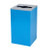 Alpine ALP4450-KIT-BLU-M Square Recycling Bin  29 Gallons - Blue Can, Mixed Opening Lid