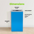 Alpine ALP4450-KIT-BLU-M Square Recycling Bin  29 Gallons - Blue Can, Mixed Opening Lid