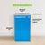 Alpine ALP4450-KIT-BLU-M-CB Square Recycling Bin  29 Gallons - Blue Can, Mixed Opening Lid, for Cans/Bottles