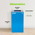 Alpine ALP4450-KIT-BLU-S-MIX Square Recycling Bin  29 Gallons - Blue Can, Square Opening Lid, for Mixed