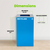 Alpine ALP4450-KIT-BLU-S-RE Square Recycling Bin  29 Gallons - Blue Can, Square Opening Lid, for Recycling
